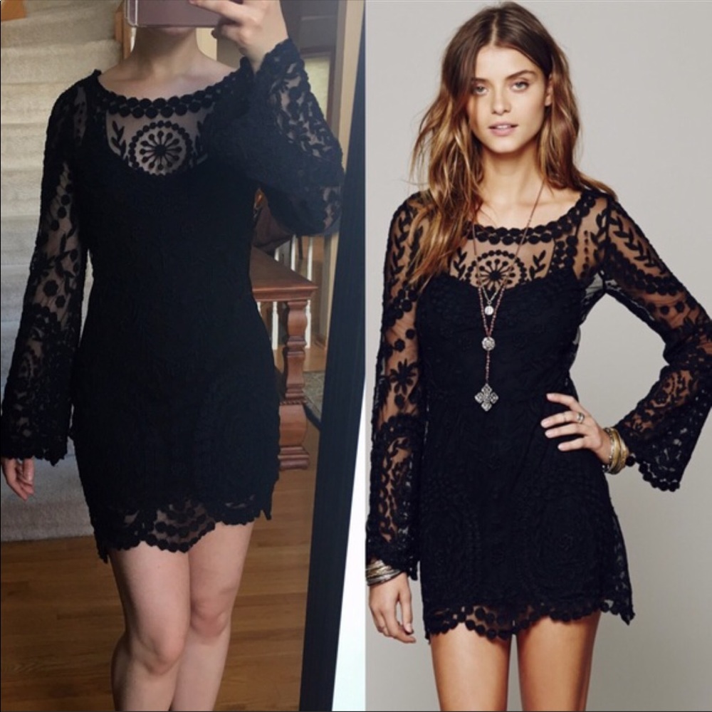 Free People Bell Sleeve Dress